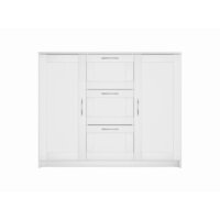 Комод Mio Tesoro Сириус 2 двери и 3 ящика 117x95 2.02.03.340.1 (белый) - Превью изображения №3 — Интернет-магазин Time-Shop