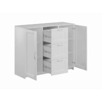 Комод Mio Tesoro Сириус 2 двери и 3 ящика 117x95 2.02.03.340.1 (белый) - Превью изображения №2 — Интернет-магазин Time-Shop