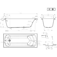 Ванна Roxen Alfa 240120-1770 170x70 - Превью изображения №21 — Интернет-магазин Time-Shop