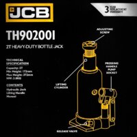 Бутылочный домкрат JCB TH902001 (2т) - Превью изображения №5 — Интернет-магазин Time-Shop