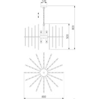 Подвесная люстра Bogate's Smart 356/8 - Превью изображения №2 — Интернет-магазин Time-Shop