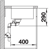 Кухонная мойка Blanco Andano 340/180-U (правая, без клапана-автомата) - Превью изображения №3 — Интернет-магазин Time-Shop