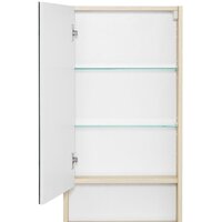  Акватон Шкаф с зеркалом Сканди 45 1A252002SDZ90 (белый/дуб рустикальный) - Превью изображения №3 — Интернет-магазин Time-Shop