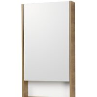 Акватон Шкаф с зеркалом Сканди 45 1A252002SDZ90 (белый/дуб рустикальный)