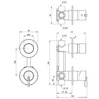 Душевая система  Deante Silia Titanium NQS_D9YK - Превью изображения №6 — Интернет-магазин Time-Shop