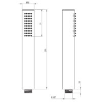 Душевая система  Deante Silia Titanium NQS_D9YK - Превью изображения №3 — Интернет-магазин Time-Shop