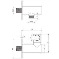 Душевая система  Deante Silia Titanium NQS_D9YK - Превью изображения №2 — Интернет-магазин Time-Shop