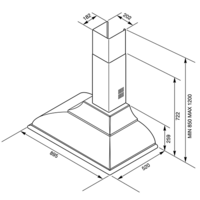 Кухонная вытяжка Smeg KC19POE - Превью изображения №3 — Интернет-магазин Time-Shop