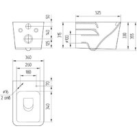 Унитаз подвесной Cersanit Crea Vortex DPL EO Slim 68916 - Превью изображения №5 — Интернет-магазин Time-Shop