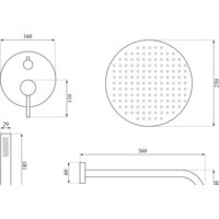 Душевая система  Calani Nexos CAL-B0021 - Превью изображения №7 — Интернет-магазин Time-Shop