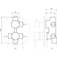 Душевая система  Calani Nexos CAL-B0021 - Превью изображения №8 — Интернет-магазин Time-Shop