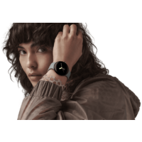 Умные часы Google Pixel Watch (глянцевый серебристый/угольный, спортивный силиконовый ремешок) - Превью изображения №3 — Интернет-магазин Time-Shop