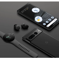 Умные часы Google Pixel Watch (глянцевый серебристый/угольный, спортивный силиконовый ремешок) - Превью изображения №2 — Интернет-магазин Time-Shop