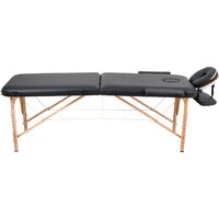 Массажный стол Atlas Sport складной 2-с 60 см деревянный (черный) - Превью изображения №3 — Интернет-магазин Time-Shop