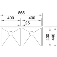 Кухонная мойка Blanco Zerox 400/400-U 521620 - Превью изображения №2 — Интернет-магазин Time-Shop