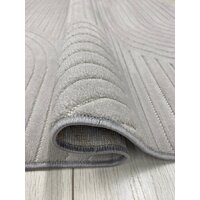 Ковер для жилой комнаты Radjab Carpet Сканди Сизаль Прямоугольник 10949A 13046RK (1.6x3, Grey/Grey) - Превью изображения №4 — Интернет-магазин Time-Shop