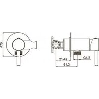 Гигиенический душ Grocenberg GB001 (черный матовый) - Превью изображения №5 — Интернет-магазин Time-Shop