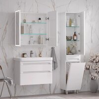  EQUIL Шкаф-пенал Nice 40 с корзиной - Превью изображения №4 — Интернет-магазин Time-Shop