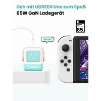 Сетевое зарядное Ugreen Nexode RG 65W CD361 (голубой/розовый) - Превью изображения №5 — Интернет-магазин Time-Shop