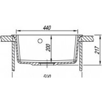 Кухонная мойка Florentina Липси 510 (черный) - Превью изображения №5 — Интернет-магазин Time-Shop