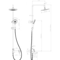 Душевая система  Lemark Minima LM3862C - Превью изображения №2 — Интернет-магазин Time-Shop