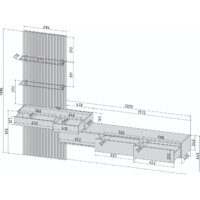 Горка Интерлиния Lagom-7 LG-G (белый платинум/дуб золотой) - Превью изображения №3 — Интернет-магазин Time-Shop