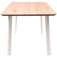 Кухонный стол ОКА Майон 130x80x74 (дуб натуральный/белый) - Превью изображения №2 — Интернет-магазин Time-Shop