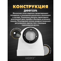 Вентиляционная решетка HOMY AO100W - Превью изображения №4 — Интернет-магазин Time-Shop