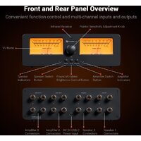 Аудиоселектор Fosi Audio LC30 (черный/желтый) - Превью изображения №2 — Интернет-магазин Time-Shop