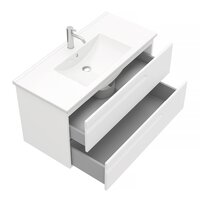  Laparet Тумба под умывальник Atlas 100 (белый матовый) - Превью изображения №3 — Интернет-магазин Time-Shop