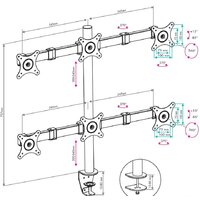Кронштейн для монитора VLK TRENTO-96 (черный) - Превью изображения №3 — Интернет-магазин Time-Shop