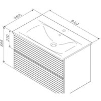  AM.PM Тумба под умывальник Struktura M9SFHX0802WMHS - Превью изображения №5 — Интернет-магазин Time-Shop