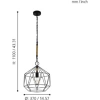 Подвесная люстра Eglo Cottingham 43328 - Превью изображения №3 — Интернет-магазин Time-Shop