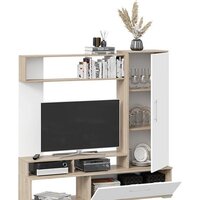 Стенка Трия Сиена (дуб сонома/белый ясень) - Превью изображения №2 — Интернет-магазин Time-Shop