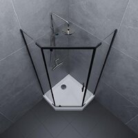 Душевой уголок Triton Дека-Блэк 90x90 (черный, с поддоном) - Превью изображения №7 — Интернет-магазин Time-Shop