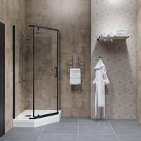 Душевой уголок Triton Дека-Блэк 90x90 (черный, с поддоном) - Превью изображения №3 — Интернет-магазин Time-Shop