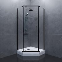 Душевой уголок Triton Дека-Блэк 90x90 (черный, с поддоном) - Превью изображения №6 — Интернет-магазин Time-Shop