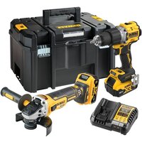 DeWalt DCK2026P2T (шуруповерт, болгарка, 2 АКБ, кейс)