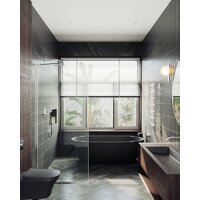Душевая стенка MaybahGlass 195x79 MGD-695-5у (прозрачное стекло/хром матовый) - Превью изображения №3 — Интернет-магазин Time-Shop