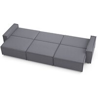 Диван Mio Tesoro Дюссельдорф 293 1.5ек-1.5ек-1.5ек (1173 Savanna Plus Grafit) - Превью изображения №10 — Интернет-магазин Time-Shop