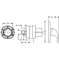 Смеситель Hansgrohe Focus E 31766000 - Превью изображения №3 — Интернет-магазин Time-Shop