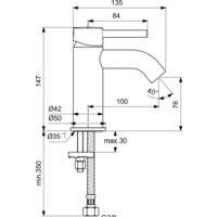 Смеситель Ideal Standard Ceraline BC268XG - Превью изображения №2 — Интернет-магазин Time-Shop