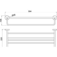 Полка для полотенца Allen Brau Priority 6.31014-00 - Превью изображения №2 — Интернет-магазин Time-Shop