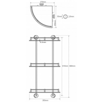  Bemeta Этажерка Omega 104202152 - Превью изображения №2 — Интернет-магазин Time-Shop