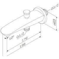 Излив AM.PM Like F8070100 - Превью изображения №4 — Интернет-магазин Time-Shop