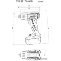 Гайковерт Metabo SSW 18 LTX 400 BL 602205650 (с 2-мя АКБ, кейс) - Превью изображения №2 — Интернет-магазин Time-Shop