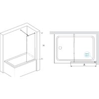 Стеклянная шторка для ванны RGW 35115206-11 - Превью изображения №4 — Интернет-магазин Time-Shop