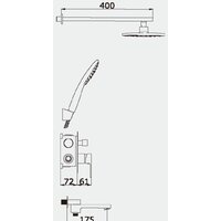 Душевая система  Vieir V393563-S - Превью изображения №2 — Интернет-магазин Time-Shop