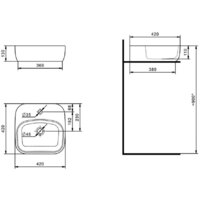  Акватон Тумба с умывальником Марбл Слэйт 60 1A2761K0MH4C0 - Превью изображения №7 — Интернет-магазин Time-Shop