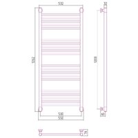 Полотенцесушитель Сунержа Богема+ прямая 1200х500 03-0220-1250 - Превью изображения №3 — Интернет-магазин Time-Shop